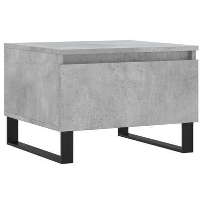 vidaXL Table basse gris béton 50x46x35 cm bois d'ingénierie