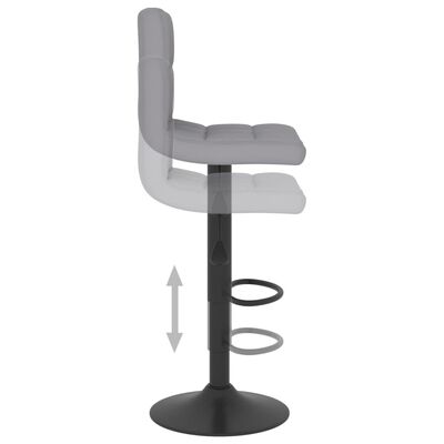 vidaXL Tabouret de bar Gris clair Tissu