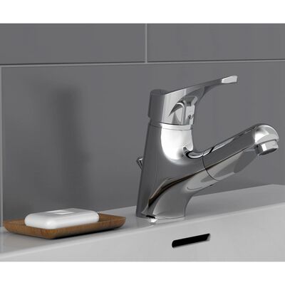 SCHÜTTE Mitigeur de lavabo avec spray rétractable ATTICA chrome