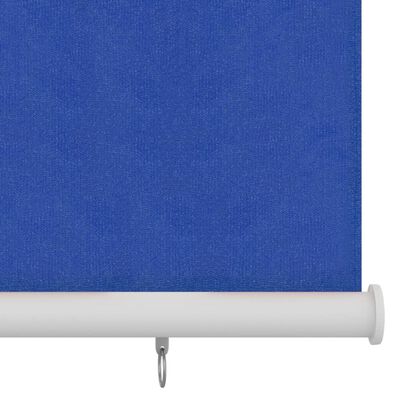 vidaXL Store roulant d'extérieur 100x140 cm Bleu PEHD