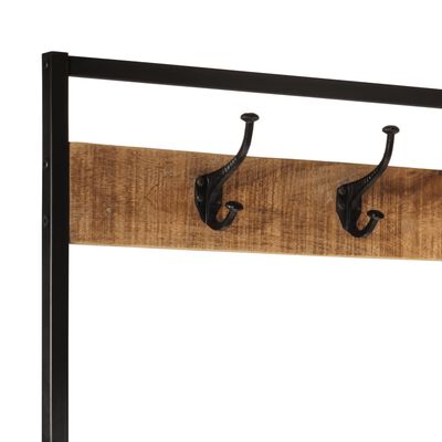 vidaXL Porte-manteau 90x35x180 cm bois de manguier et fer