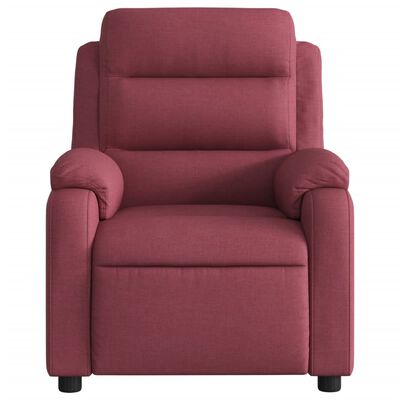 vidaXL Fauteuil inclinable Rouge bordeaux Tissu