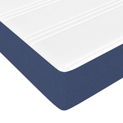 vidaXL Matelas à ressorts ensachés pour enfants bleu 80x160 cm tissu