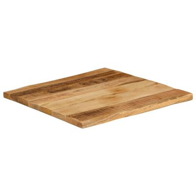 vidaXL Dessus de table bord vivant 40x40x2,5 cm bois de manguier brut