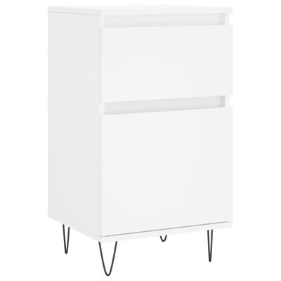 vidaXL Buffets 2 pcs blanc 40x35x70 cm bois d’ingénierie