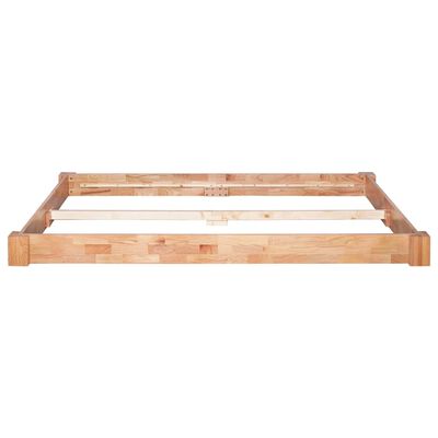 vidaXL Cadre de lit sans matelas bois de chêne massif 160x200 cm