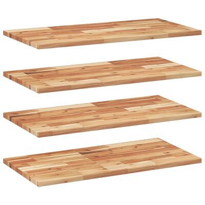 vidaXL Étagères flottantes 4 pcs 60x40x2 cm acacia massif à l'huile