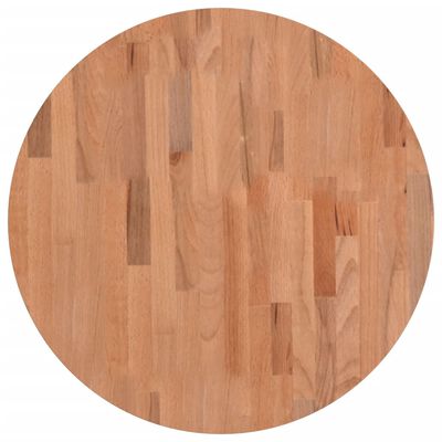 vidaXL Dessus de table Ø60x4 cm rond bois massif de hêtre