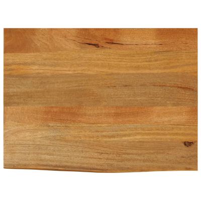 vidaXL Dessus de table à bord vivant 80x60x3,8 cm bois massif manguier