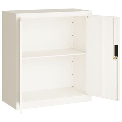 vidaXL Classeur blanc 79x40x90 cm acier