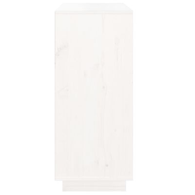 vidaXL Buffet Blanc 70x34x80 cm Bois massif de pin