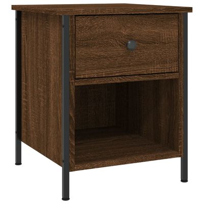 vidaXL Table de chevet chêne marron 40x42x50 cm bois d'ingénierie