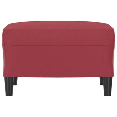 vidaXL Repose-pied Rouge bordeaux 60x50x41 cm Similicuir