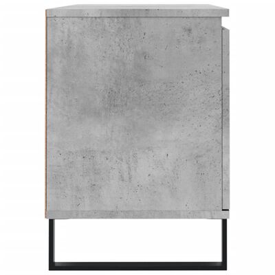 vidaXL Meuble TV gris béton 104x35x50 cm bois d'ingénierie