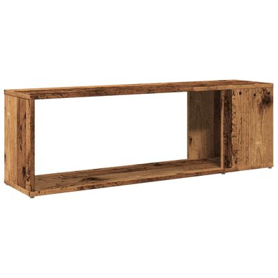 vidaXL Meuble TV vieux bois 100x24x32 cm bois d'ingénierie