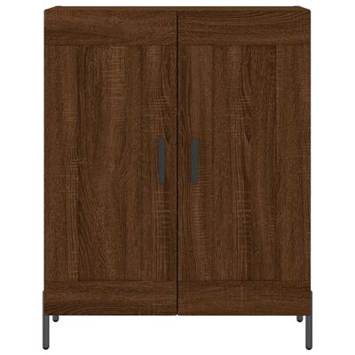 vidaXL Buffet chêne marron 69,5x34x90 cm bois d'ingénierie