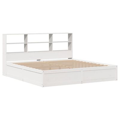 vidaXL Cadre de lit sans matelas blanc 180x200 cm bois massif de pin