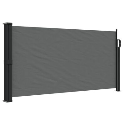 vidaXL Auvent latéral rétractable anthracite 100x500 cm