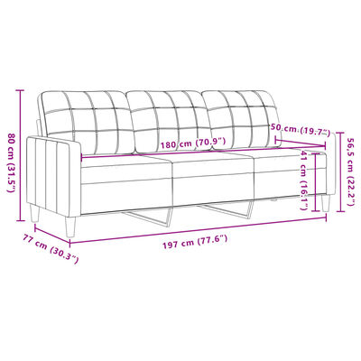 vidaXL Ensemble de canapés 3 pcs avec coussins et traversins velours