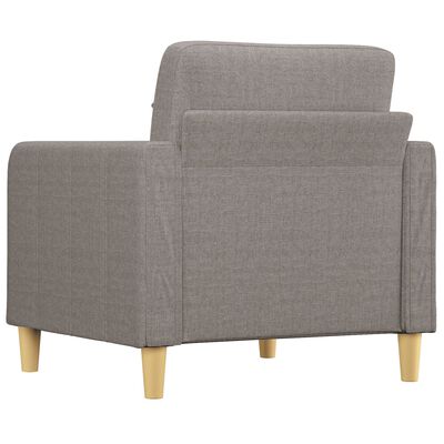 vidaXL Fauteuil Taupe 60 cm Tissu