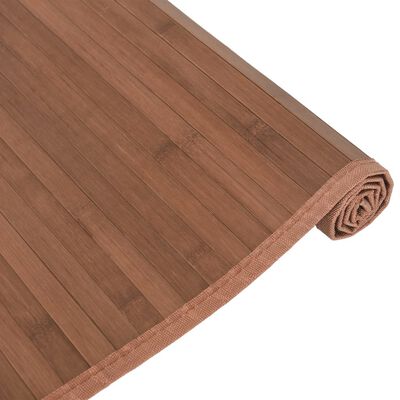 vidaXL Tapis rectangulaire marron 80x100 cm bambou