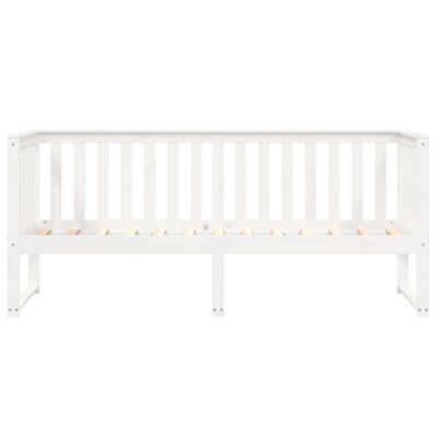 vidaXL Lit de jour sans matelas blanc 80x200 cm bois de pin massif