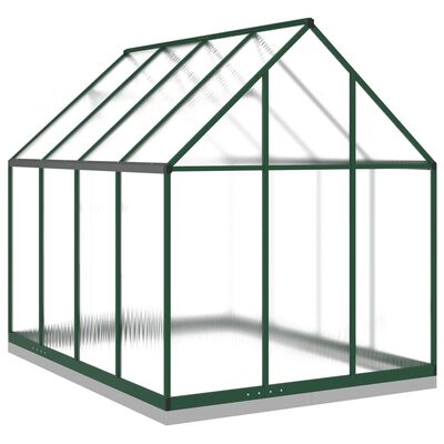 vidaXL Serre avec cadre de base vert 224x169x202 cm aluminium