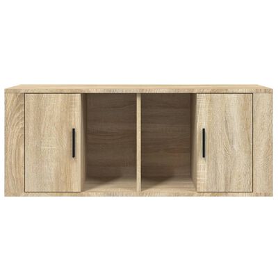 vidaXL Meuble TV Chêne sonoma 100x35x40 cm Bois d'ingénierie