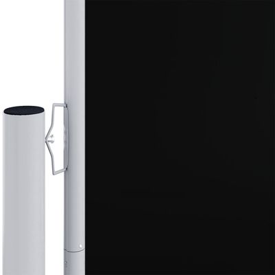 vidaXL Auvent latéral rétractable Noir 200x1200 cm