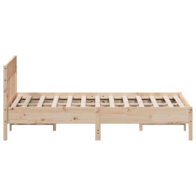 vidaXL Cadre de lit sans matelas 120x190 cm bois de pin massif