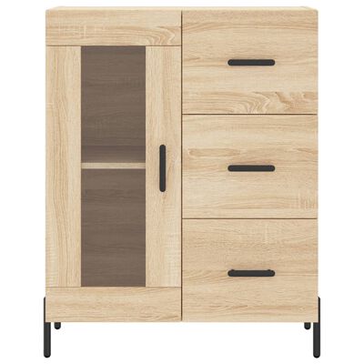 vidaXL Buffet chêne sonoma 69,5x34x90 cm bois d'ingénierie