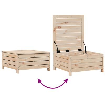 vidaXL Salon de jardin 6 pcs bois de pin massif