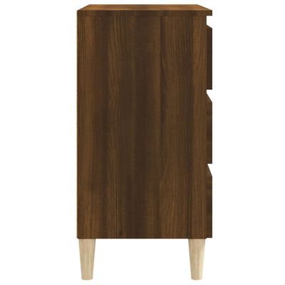 vidaXL Buffet Chêne marron 60x35x69 cm Bois d'ingénierie