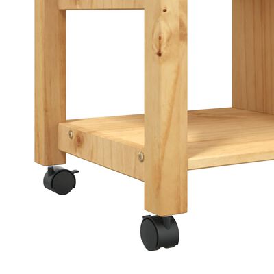 vidaXL Chariot de cuisine MONZA 84x40x90 cm bois massif de pin