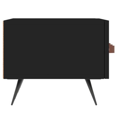 vidaXL Meuble TV noir 150x36x30 cm bois d'ingénierie