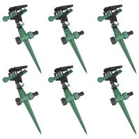 vidaXL Arroseurs à impulsion de jardin 6 pcs