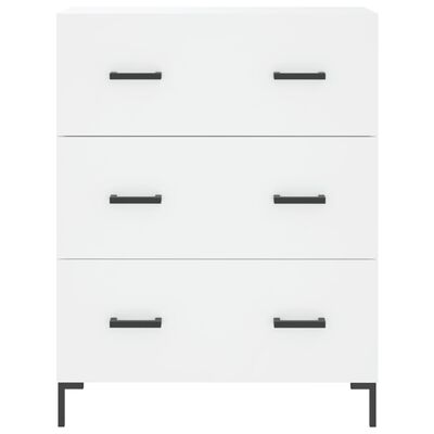 vidaXL Buffet haut Blanc 69,5x34x180 cm Bois d'ingénierie