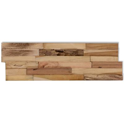 vidaXL Panneaux de revêtement mural 10 pcs 1,03m² Bois de teck recyclé