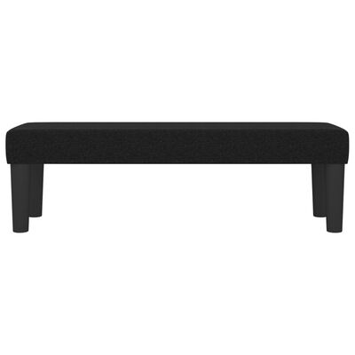 vidaXL Banc Noir 100x30x30 cm Tissu