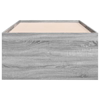 vidaXL Lit de jour avec tiroirs sans matelas sonoma gris 75x190 cm