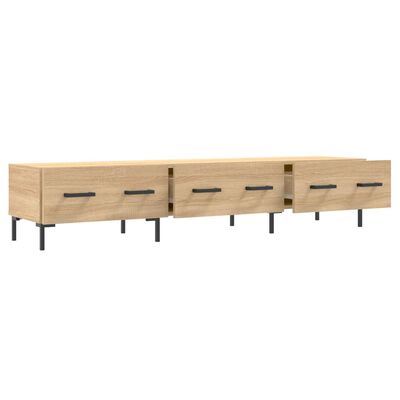 vidaXL Meuble TV chêne sonoma 150x36x30 cm bois d'ingénierie