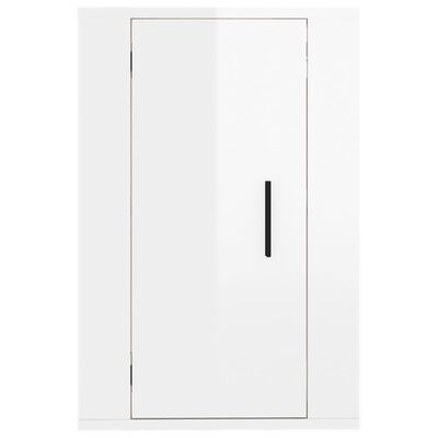 vidaXL Meubles TV muraux 2 pcs Blanc brillant 40x34,5x60 cm