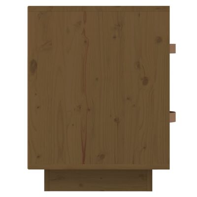  vidaXL Table de chevet Marron miel 40x34x45 cm Bois de pin massif