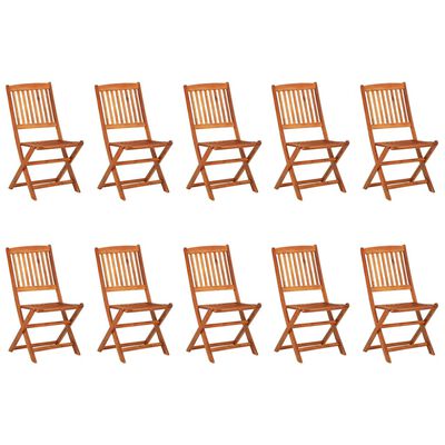 vidaXL Ensemble à manger de jardin 11 pcs 220x90x75 cm bois d'acacia