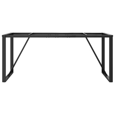 vidaXL Pieds de table à manger cadre en O 180x80x73 cm fonte