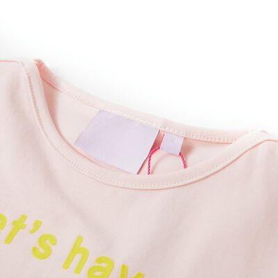 T-shirt pour enfants rose pâle 128