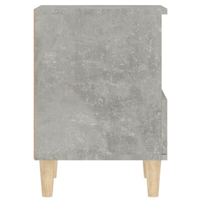 vidaXL Table de chevet Gris béton 40x35x50 cm