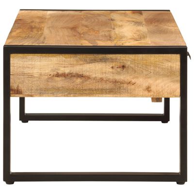 vidaXL Table basse 100x54x40 cm bois de manguier solide et fer