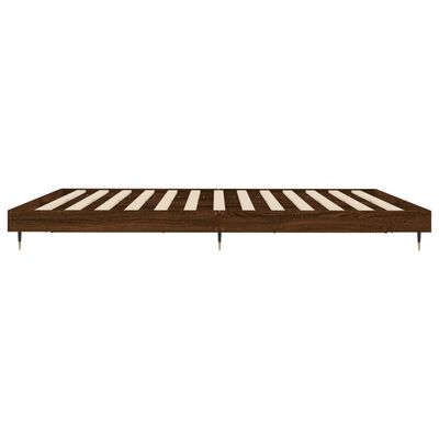 vidaXL Cadre de lit sans matelas chêne marron 140x200 cm