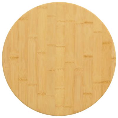 vidaXL Dessus de table Ø40x2,5 cm bambou